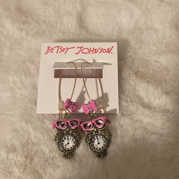 Betsey Johnson Jewelry - Betsey Johnson Owl Earrings